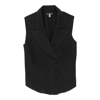 Armani Jeans Waistcoat - Small Black Cotton Blend | Size: small