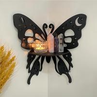 Room Decor Butterfly Design Wall Hanging Rack, 1 Count Hollow Out Design Wall Decor, Wooden Wall Art for Home Living Room Bed...