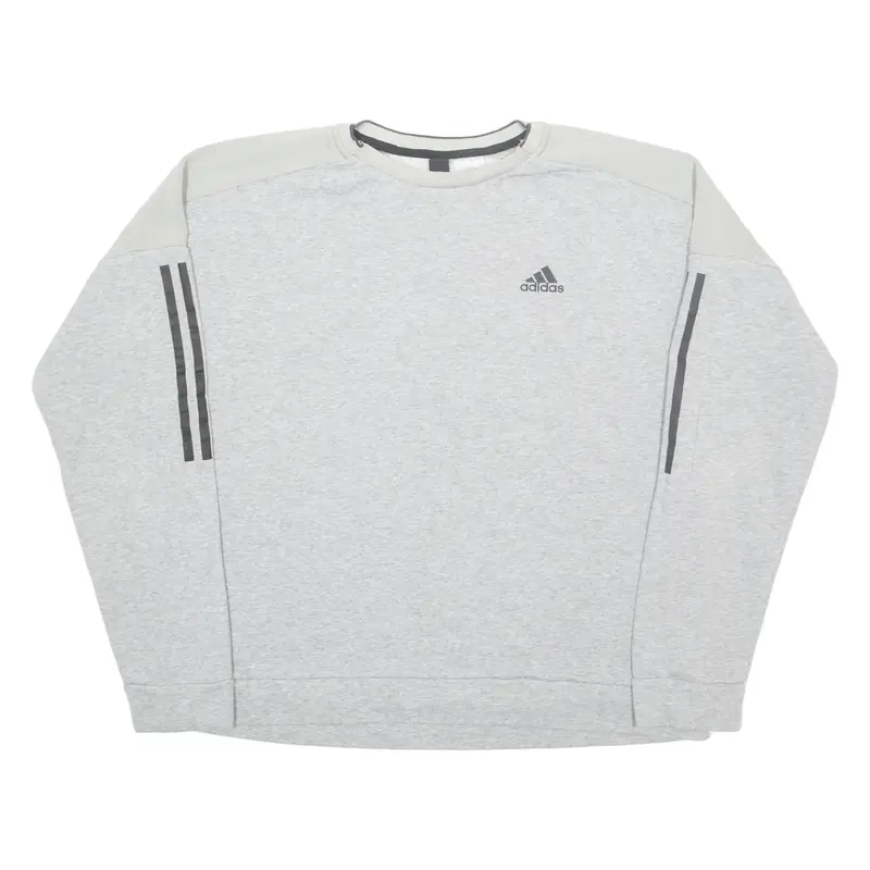 ADIDAS Mens Sweatshirt Grey Crew Neck M