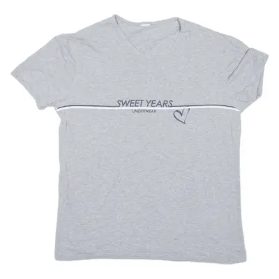 SWEET YEARS Sleepwear T-Shirt Grey Short Sleeve Womens M