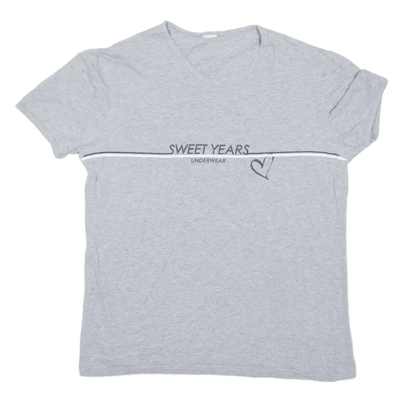 SWEET YEARS Sleepwear T-Shirt Grey Short Sleeve Womens M