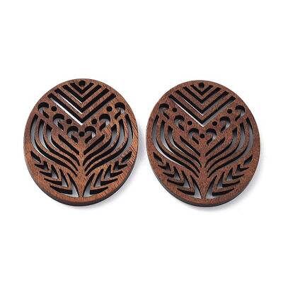 Walnut Wood Laser Cut Pendants