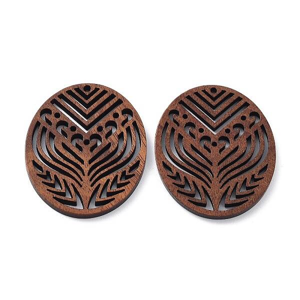Walnut Wood Laser Cut Pendants