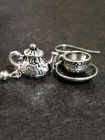 Vintage Novelty Tea Set Design Dangle Earrings, Fashion Ear Jewelry for Women, Trendy All-match & Exquisite Jewelry for Birth...