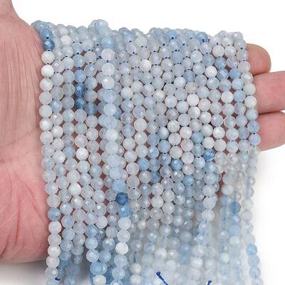 Natural Aquamarine Beads Strands