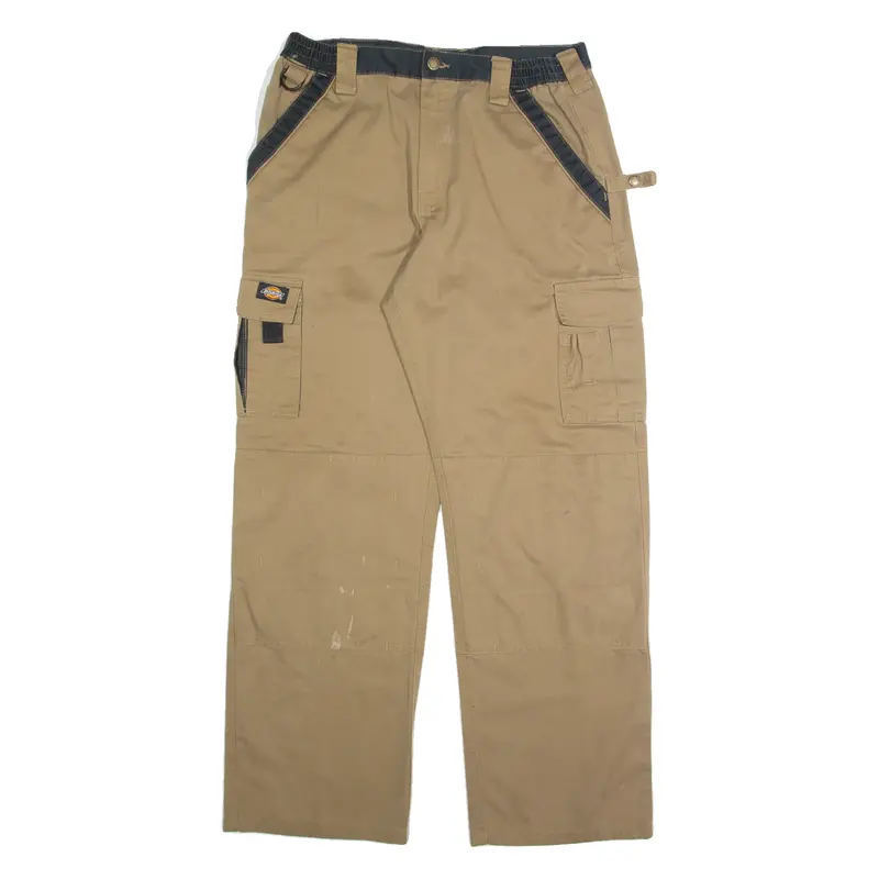 DICKIES Cargo Mens Trousers Brown Regular Straight W32 L31