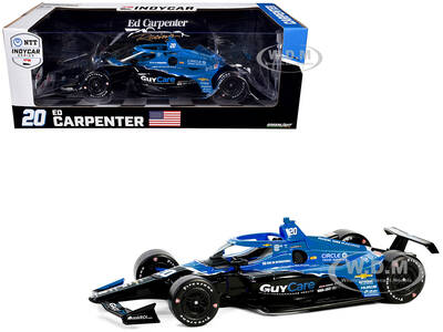 Dallara IndyCar #20 Ed Carpenter Guy Care Ed Carpenter Racing NTT IndyCar Series (2024) 1/18 Diecast Model Car by Greenlight