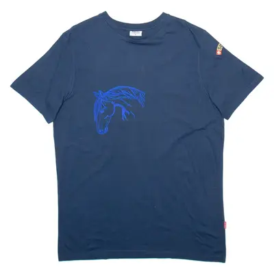 ARMY TEX Mens T-Shirt Blue XL