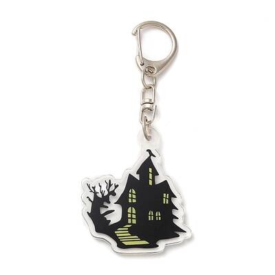 Halloween Acrylic Pendant Keychain