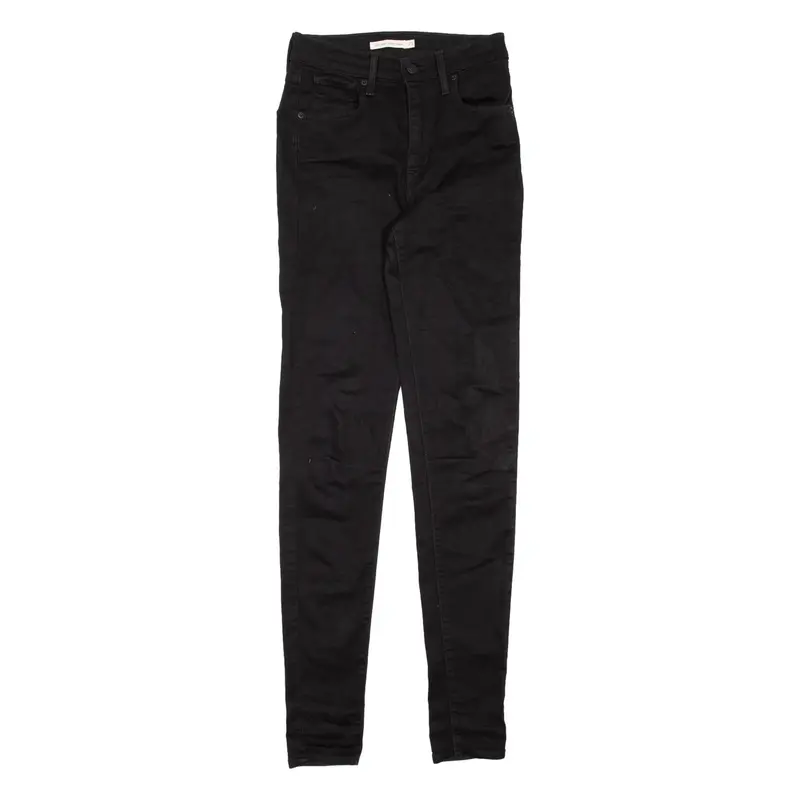 LEVI'S Mile High Womens Jeans Black Slim Skinny W25 L32