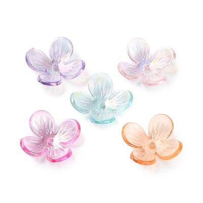 Transparent Acrylic Beads Caps