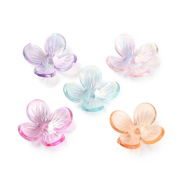 Transparent Acrylic Beads Caps