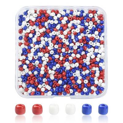 55.5G 3 Colors 8/0 Glass Seed Beads