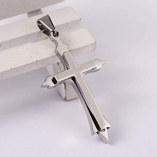 Tarnish Resistant Cross 304 Stainless Steel Surface Pendants