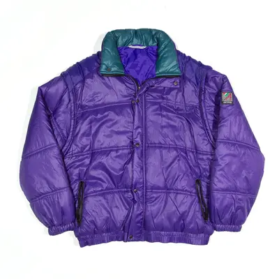 ANTIPODI Jacket Purple Puffer Mens L