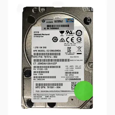 EG1200JEMDA HP 1.2TB 12Gb/s SAS 10000 2.5-inch Hard Drive