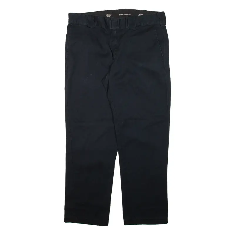 DICKIES Mens Trousers Blue Slim Tapered W34 L28