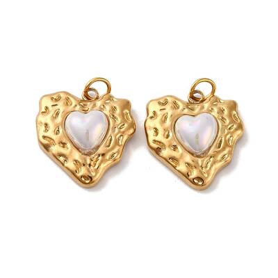 304 Stainless Steel Resin Pendants
