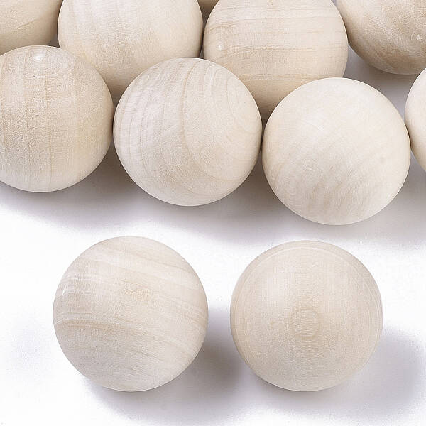 Natural Wooden Round Ball