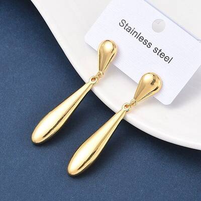 304 Stainless Steel Dangle Stud Earrings