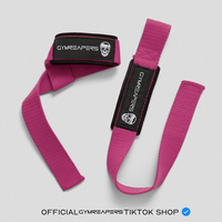 Gymreapers PINK Lifting Straps for Weightlifting, Bodybuilding, Powerlifting, Strength Training, & Deadlifts - Padded Neopren...