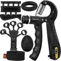 5 PCS Grip Strength Trainer Kit, Hand Gripper Strengthener, Forearm Strengthener, Finger Strengthener, Finger Exerciser, Stre...