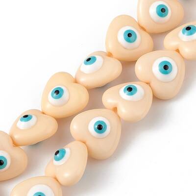 Evil Eye Resin Beads Strands