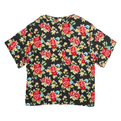 Womens Printed Blouse Red Floral M