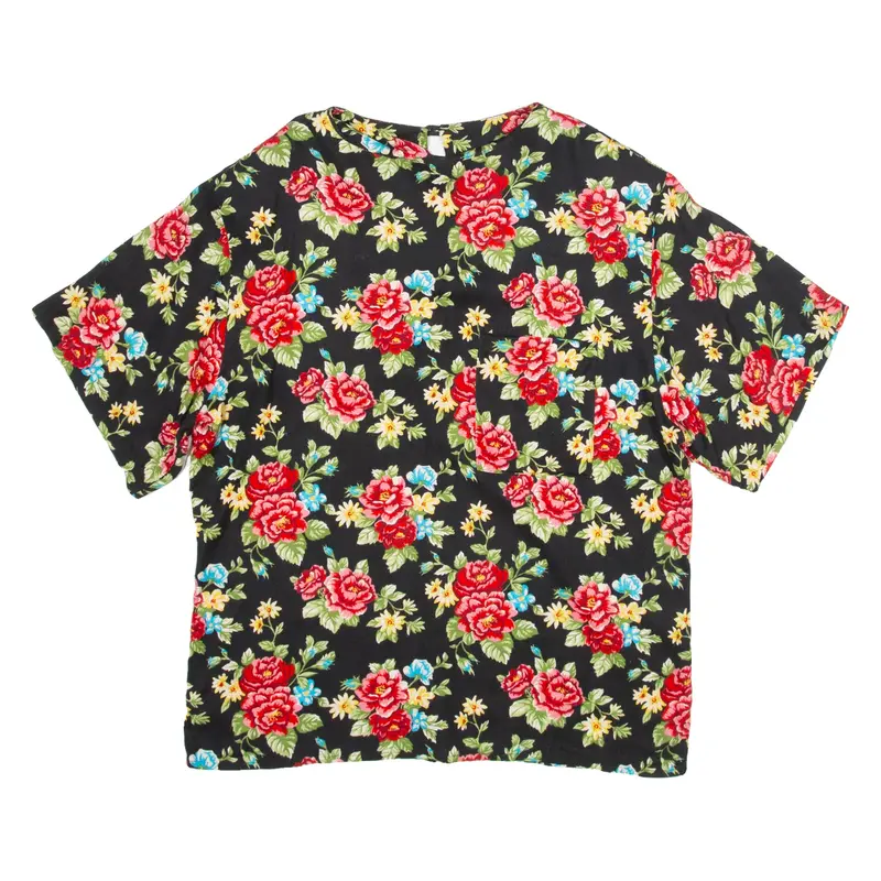 Womens Printed Blouse Red Floral M