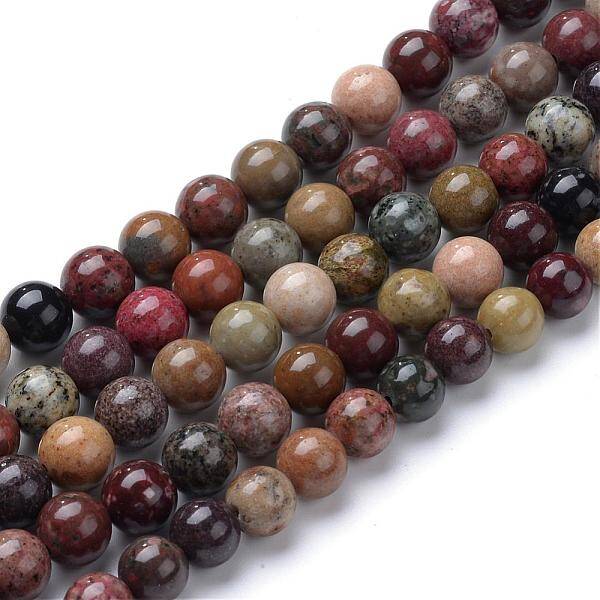 Natural River Stone Beads Strands