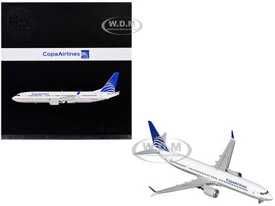Boeing 737 MAX 9 Commercial Aircraft Copa Airlines (HP-9907CMP) White with Blue Tail Gemini 200 Series 1/200 Diecast Model Ai...