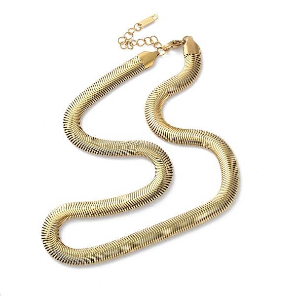 316 Surgical Stainless Steel Flat Snake Chain Necklaces