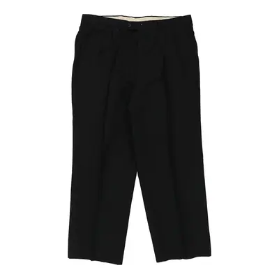 Valentino Trousers - 35W 27L Black Wool Blend
