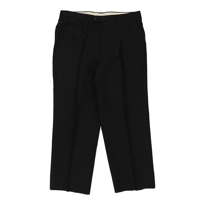 Valentino Trousers - 35W 27L Black Wool Blend