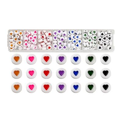 7 Colors Opaque Acrylic Beads