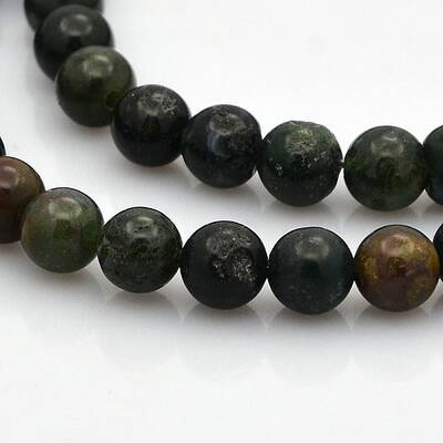 Round Natural Plum Jasper Beads Strands
