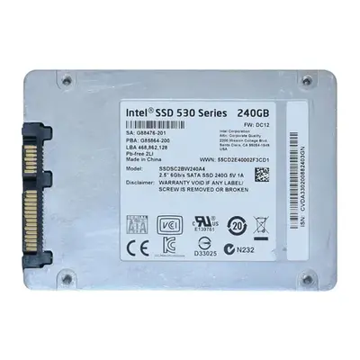 Intel SSDSC2BW240A401 | 530 240GB Multi-Level Cell SATA 6Gb/s 2.5-Inch Solid State Drive