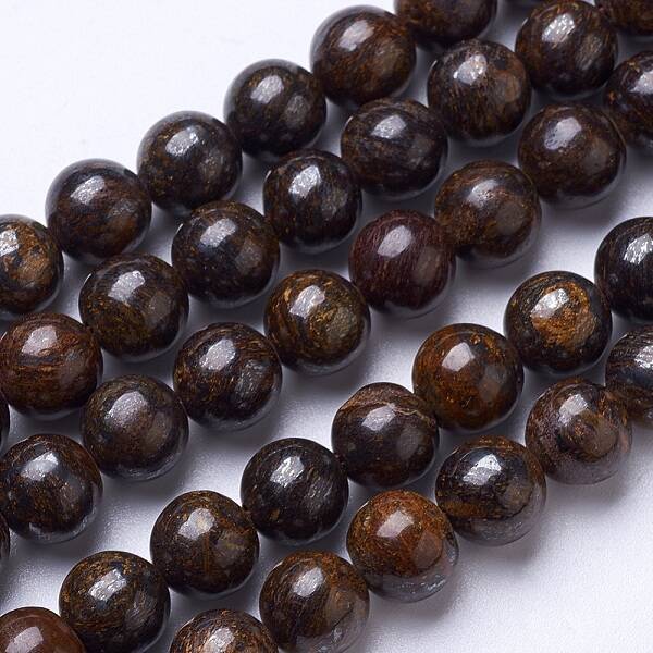Natural Bronzite Beads Strands