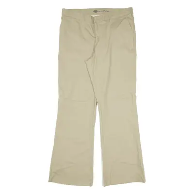 DICKIES Workwear Trousers Beige Regular Bootcut Womens W34 L30