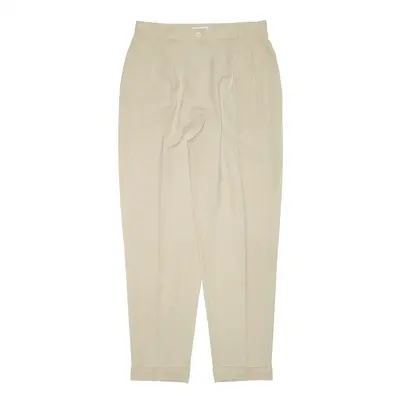 GERARD DAREL Pleated Beige Regular Mom Trousers Womens W29 L29