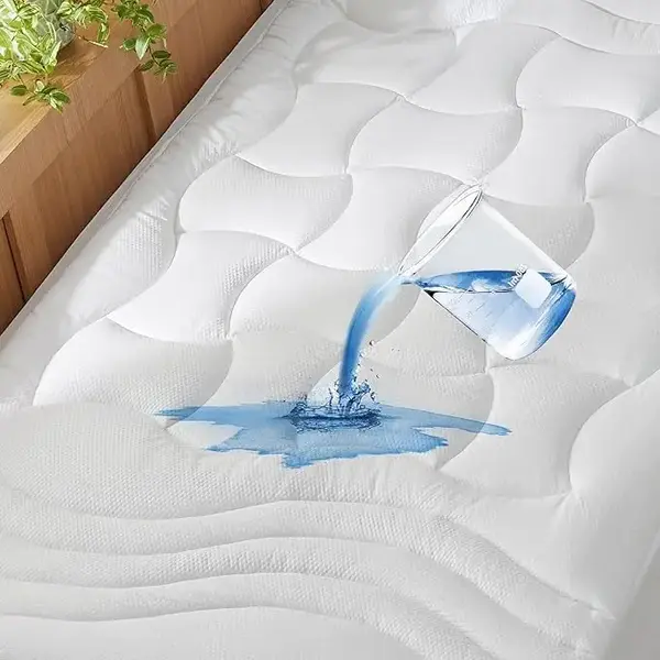 Bedsure Water-Proof Three-Zone Mattress Pad,  Soft Mattress Topper for College Dorm, Breathable Sleep Environment Ergonomic
