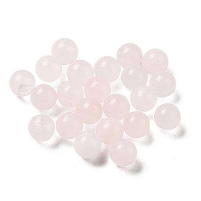 Natural Rose Quartz Sphere Beads
