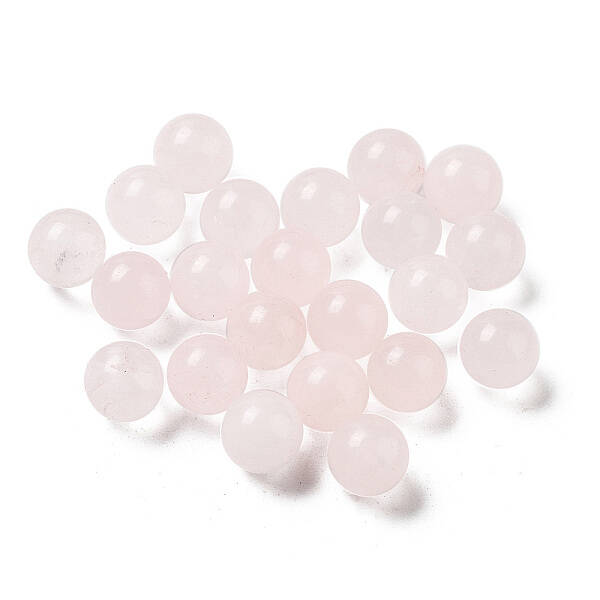 Natural Rose Quartz Sphere Beads