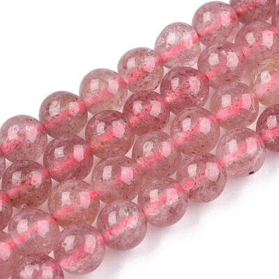Natural Strawberry Quartz Beads Strands