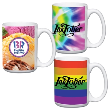 72 Customized 15 oz Full Color White Stoneware Magna Mug - ...