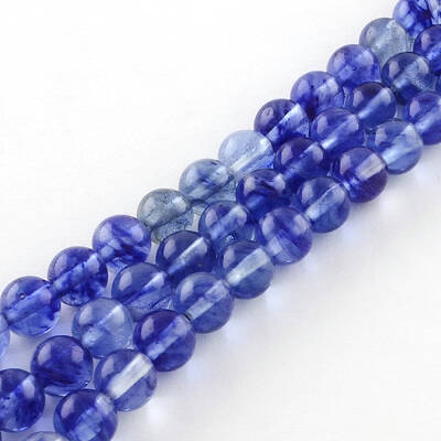 Blue Watermelon Stone Glass Beads Strands