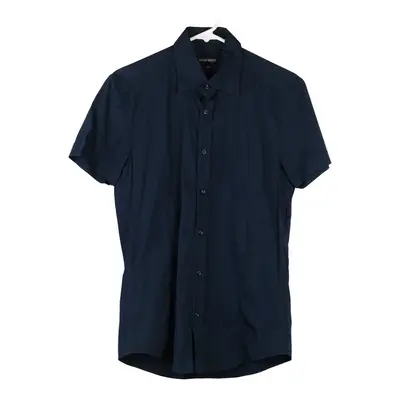 Antony Morato Slim Fit Short Sleeve Shirt - Small Blue Cotton
