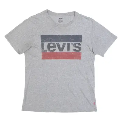 LEVI'S Mens T-Shirt Grey S