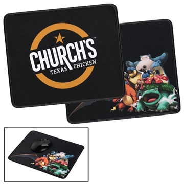 25 Promotional Large Mouse Pad w/Stitched Edges and Full Color Dye ...