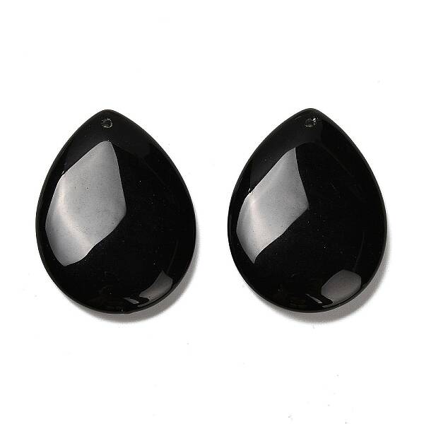 Natural Black Obsidian Pendants